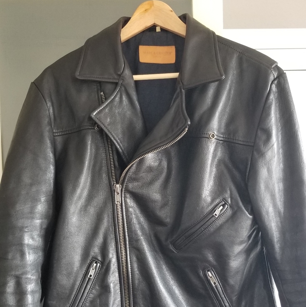 Levi's made and crafted leather Moto jacket
